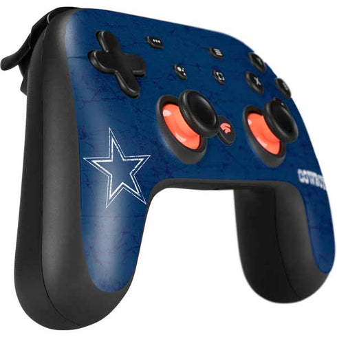 NFL Dallas Cowboys Distressed Google Stadia Controller Skin